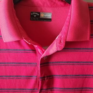 Callaway Opti-Dri Striped Golf Polo